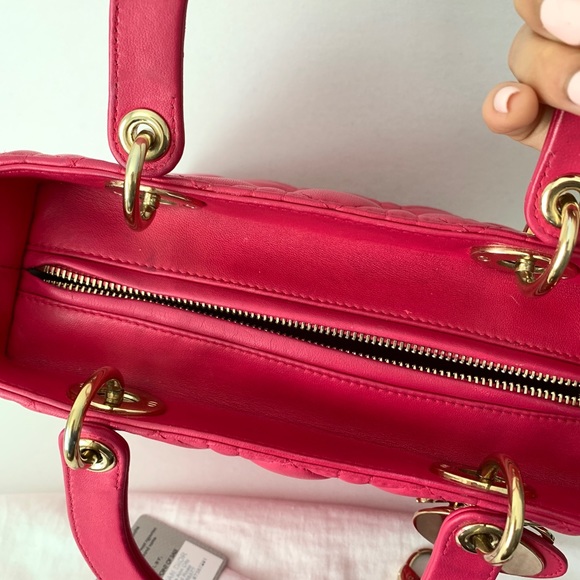 SOLD Lady Dior Medium Pink Lambskin - Picture 10 of 10